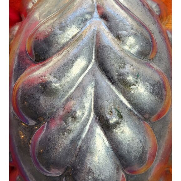 Vintage MCM German Fleur De Lis Aluminum European Cake Bread Baking Mold Decor - Picture 4 of 9